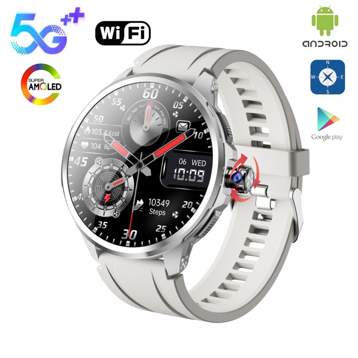 Smartwatch Instagram - 4G 5G LTE Android System 1.95
