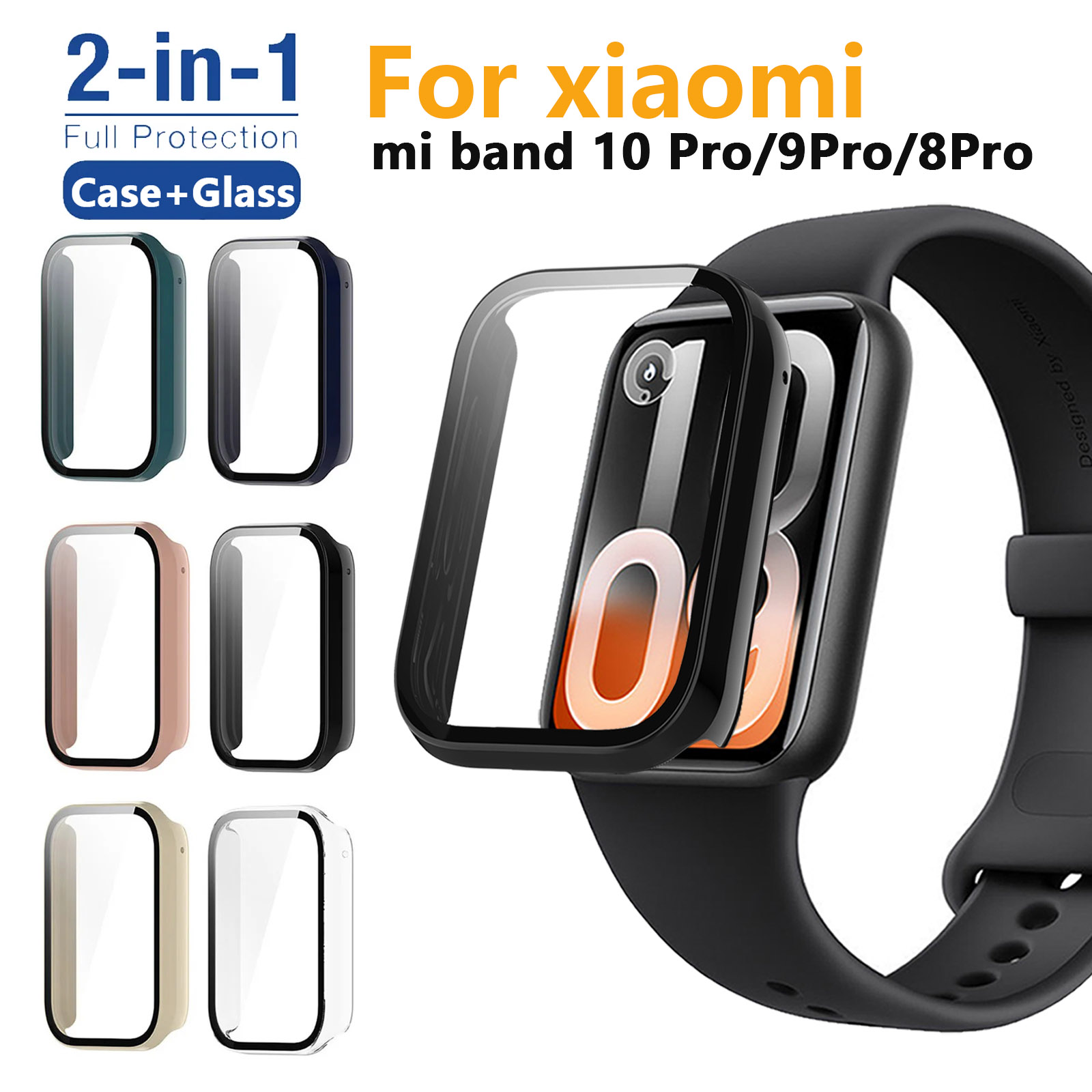 Case+Glass for Xiaomi Mi Band  - đánh giá và giá Xiaomi Smartwatch Accessories