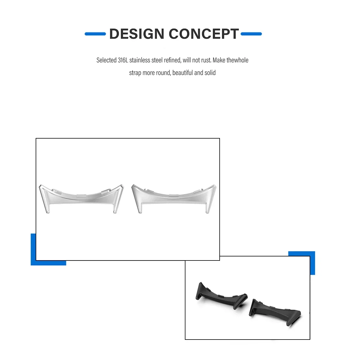 2pcs Watch Strap Connector Ada - đánh giá và giá Smartwatch Watch Accessories