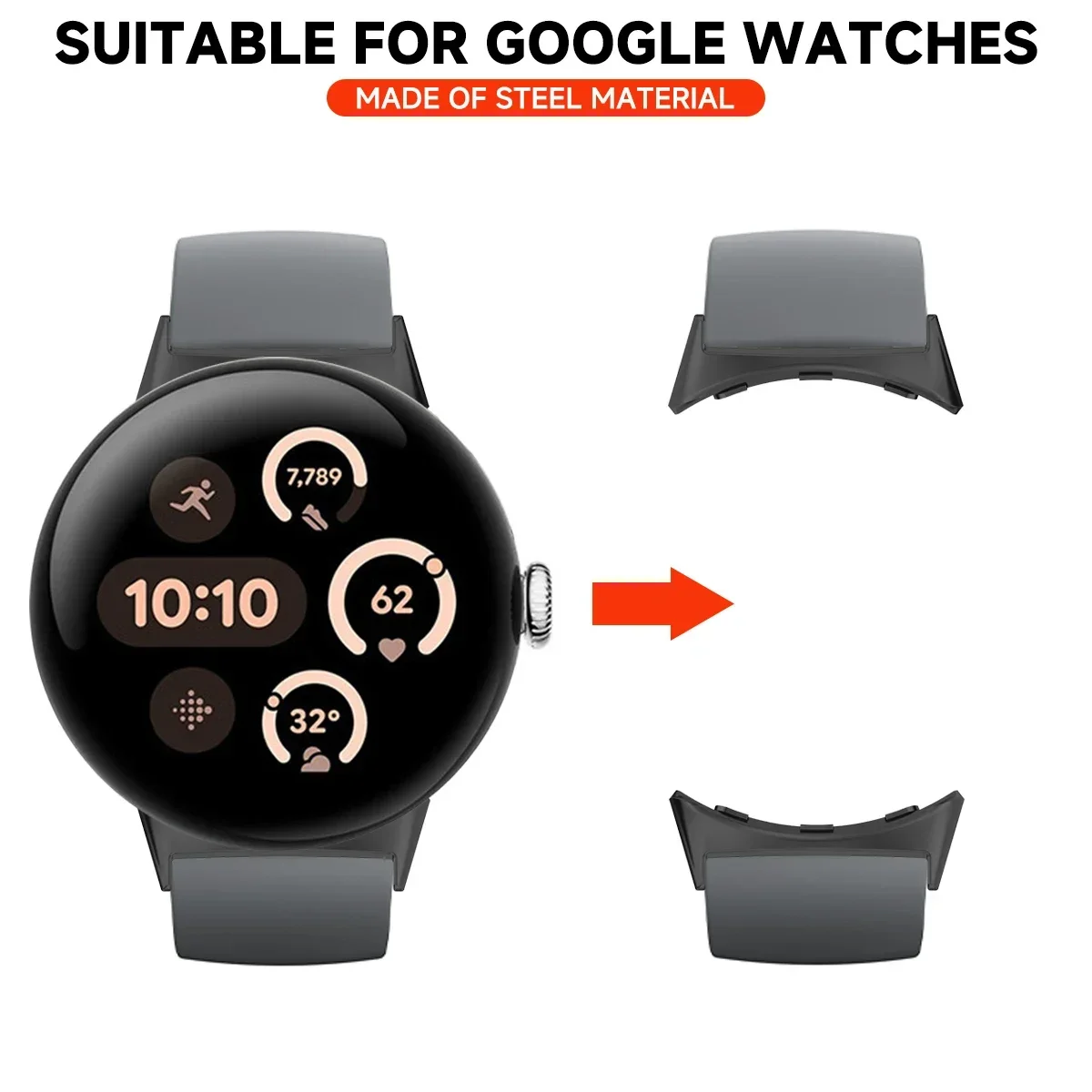 2pcs Watch Strap Connector Ada - đánh giá và giá Smartwatch Watch Accessories