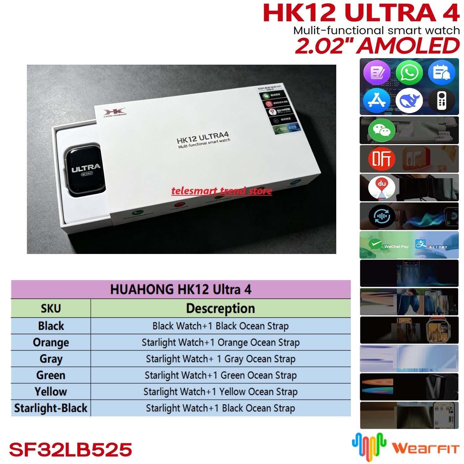 Huahong Amoled HK12 Ultra4 Sma - đánh giá và giá Smartwatch Nexus
