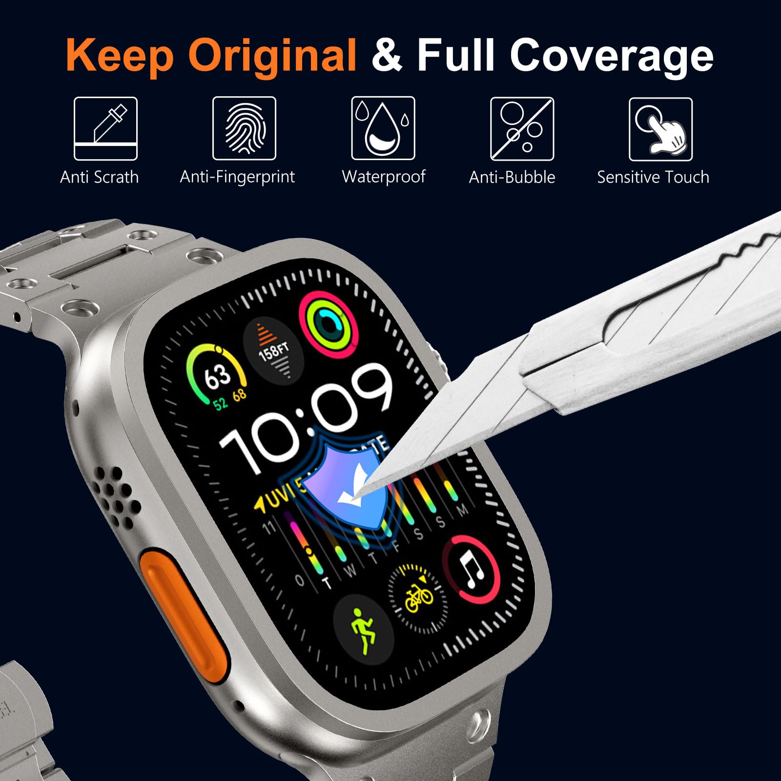 Tempered Glass for Apple Watch - đánh giá và giá Smartwatch Case