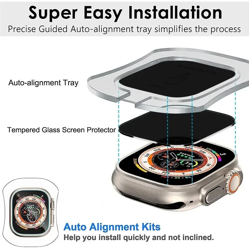 Tempered Glass for Apple Watch - đánh giá và giá Watch Case Bumper