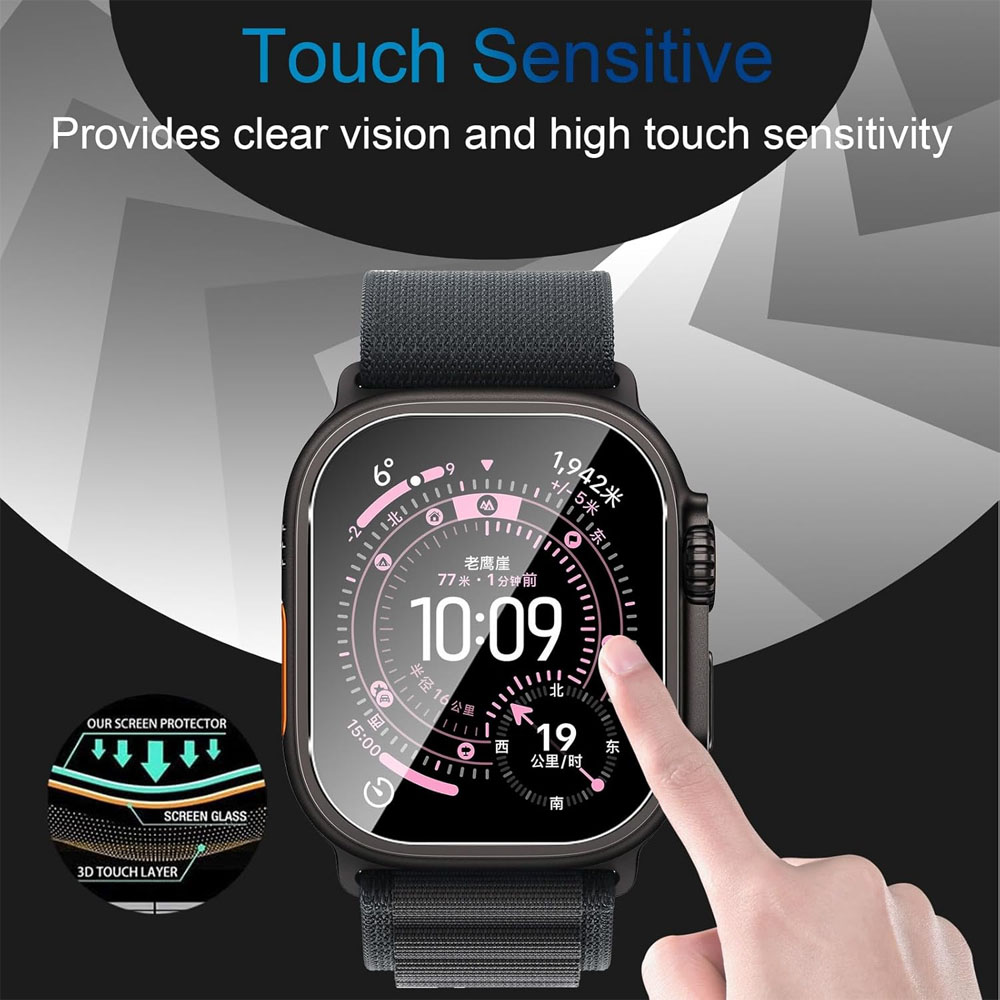 Tempered Glass For Apple Watch - đánh giá và giá Watch Case Bumper