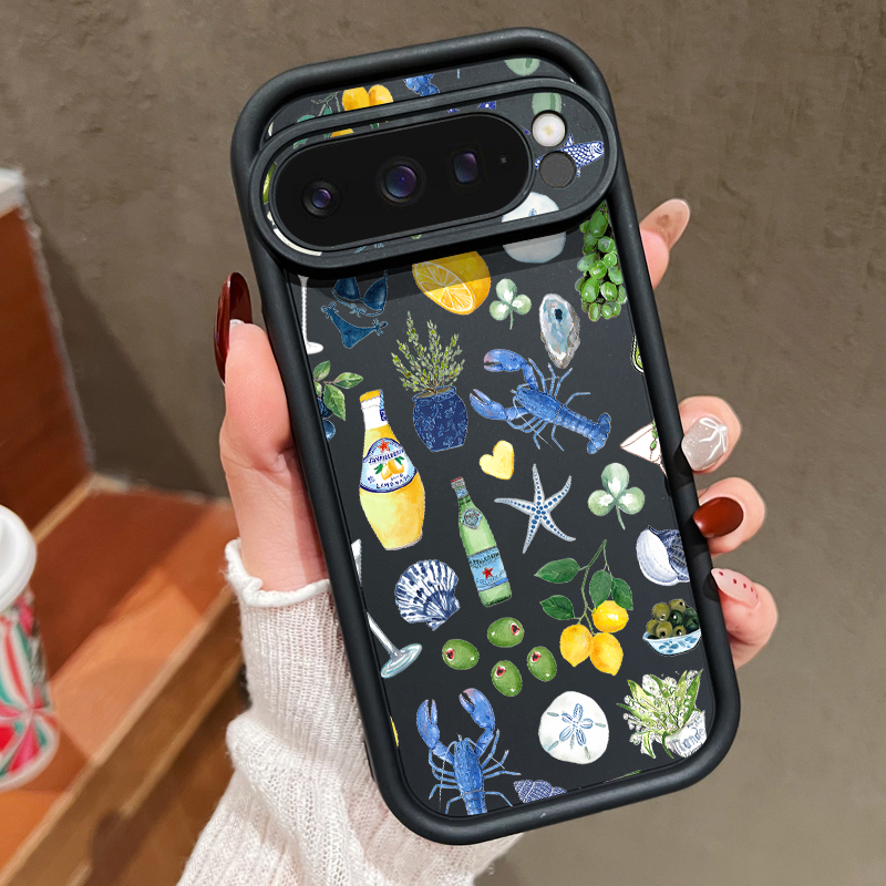 Ocean Whale Patterned TPU Phon - đánh giá và giá Google Pixel 8A