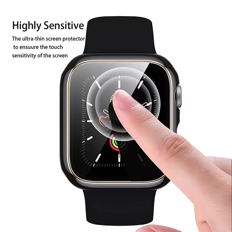 Tempered Glass+Cover For Apple - đánh giá và giá Watch Case Bumper