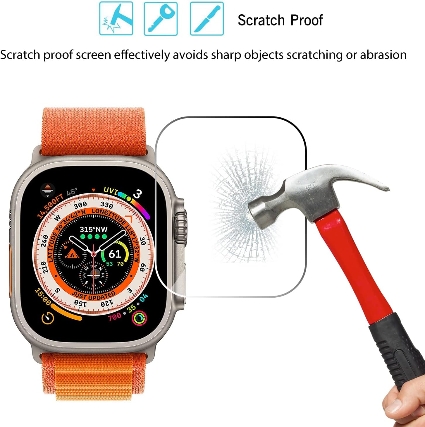 Tempered Glass for Apple Watch - đánh giá và giá Watch Case Bumper