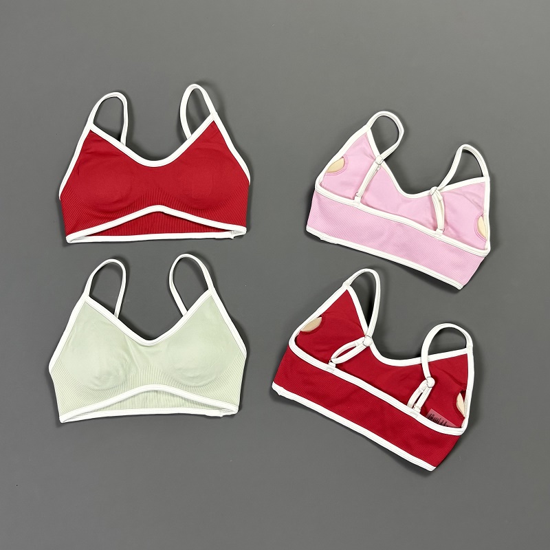 Women Contrastline Yoga Bra V  - đánh giá và giá Rugged Sport Strap