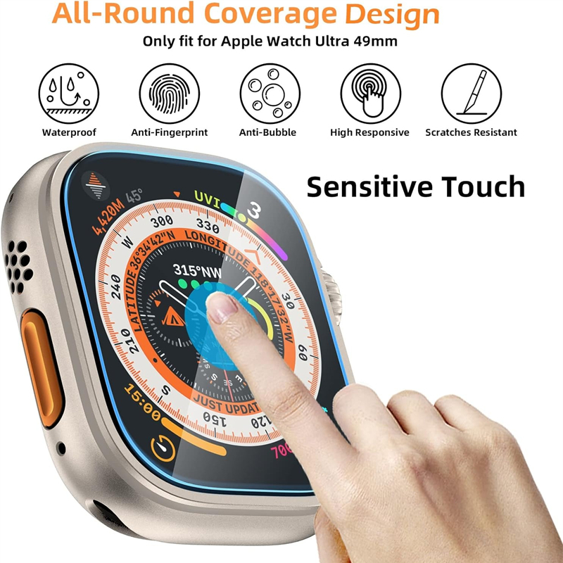 Tempered Glass For Apple Watch - đánh giá và giá Watch Case Bumper