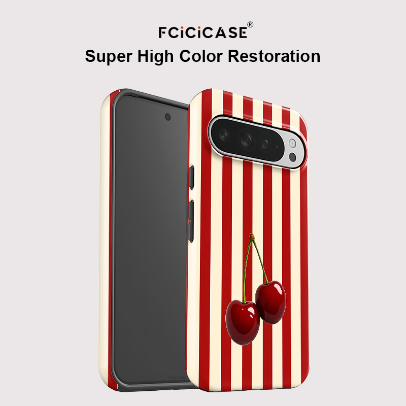 Fcicicase Cherry Stripe Patter - đánh giá và giá Google Pixel 8A