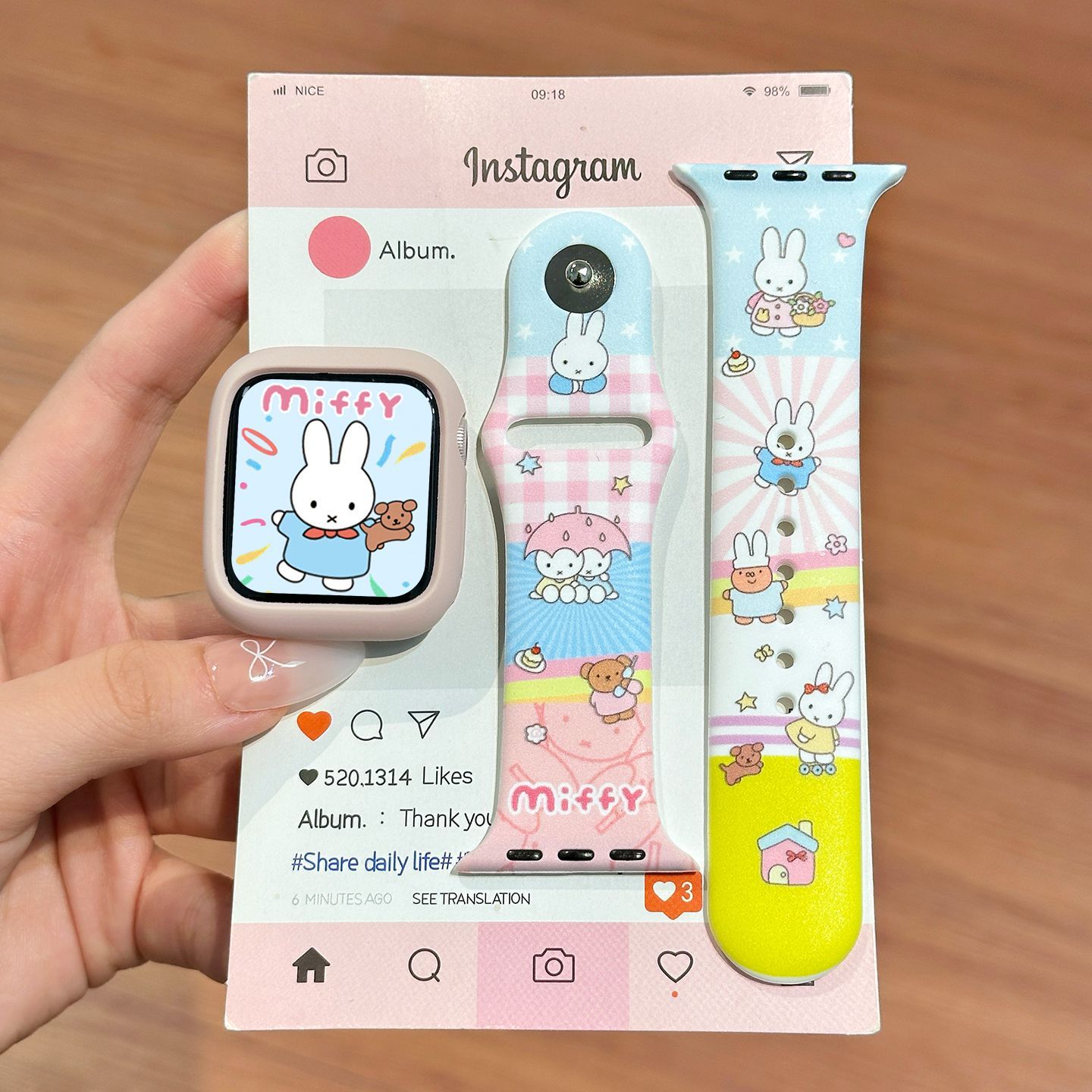 Dopamine Color Miffy Silicone  - đánh giá và giá Silicone Band Replacement
